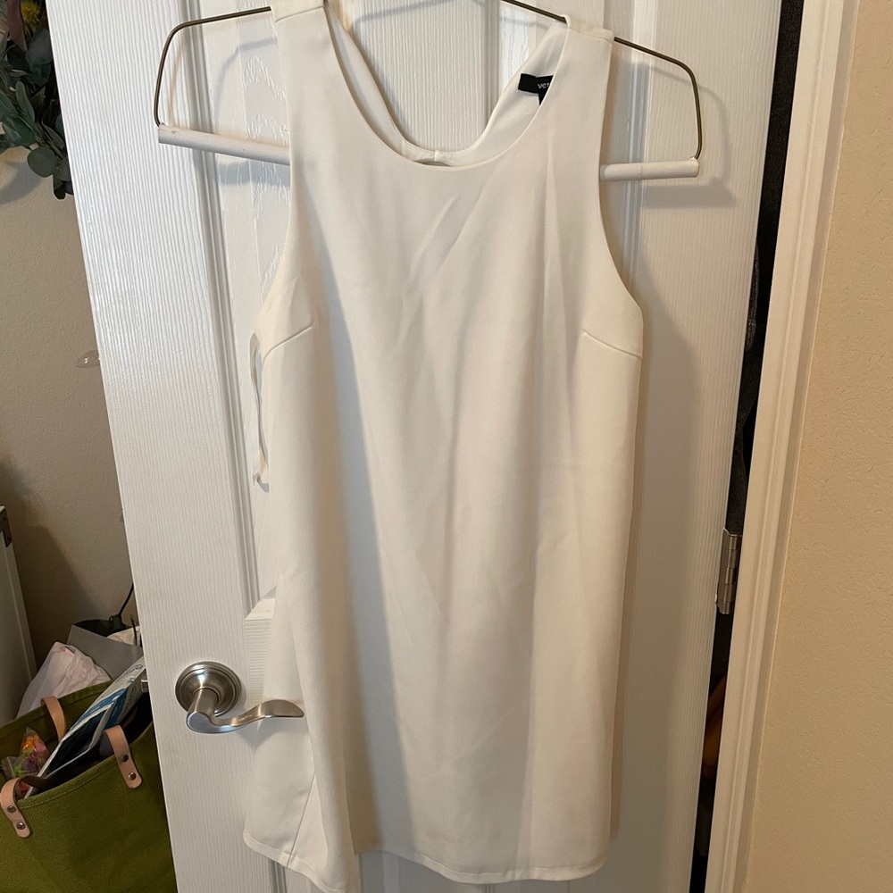White formal mini dress